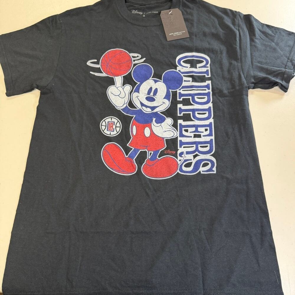 Los Angeles Clippers Disney x Junk Food Mickey Mouse T-Shirt Small NWT